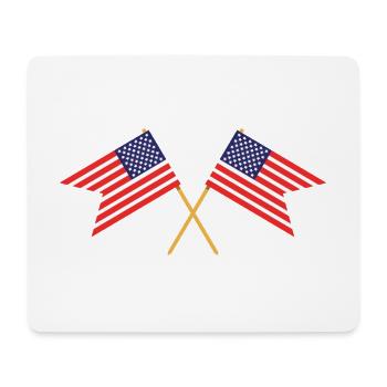 Flagge der Vereinigten Staaten - Mousepad (Querformat) - Weiß - Vorne