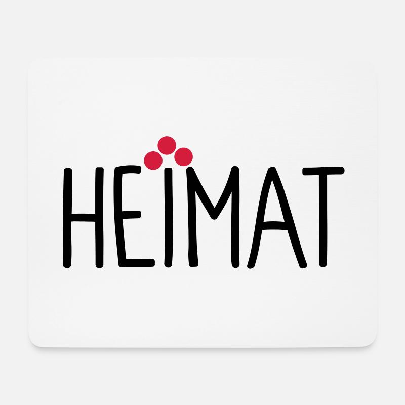 Heimat - Mousepad (Querformat) - Weiß