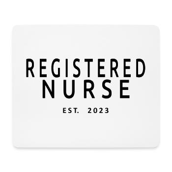 Registered Nurse Est. 2023 Graduated Nursing Gift - Mouse Pad (horizontal) - white - Front