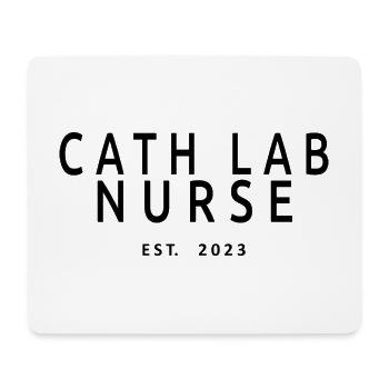 Cath Lab Nurse Est. 2023 Diplom-Krankenpflegeschüler - Mousepad (Querformat) - Weiß - Vorne