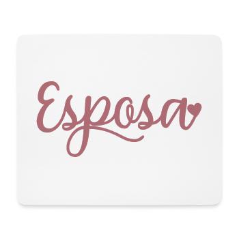 Esposa Cute Wife To Be Bride Couple Wedding Gift - Mouse Pad (horizontal) - white - Front