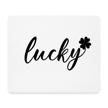 St. Patrick's Day Geschenk Kleeblatt Männer, Frauen, Kinder - Mousepad (Querformat) - Weiß - Vorne