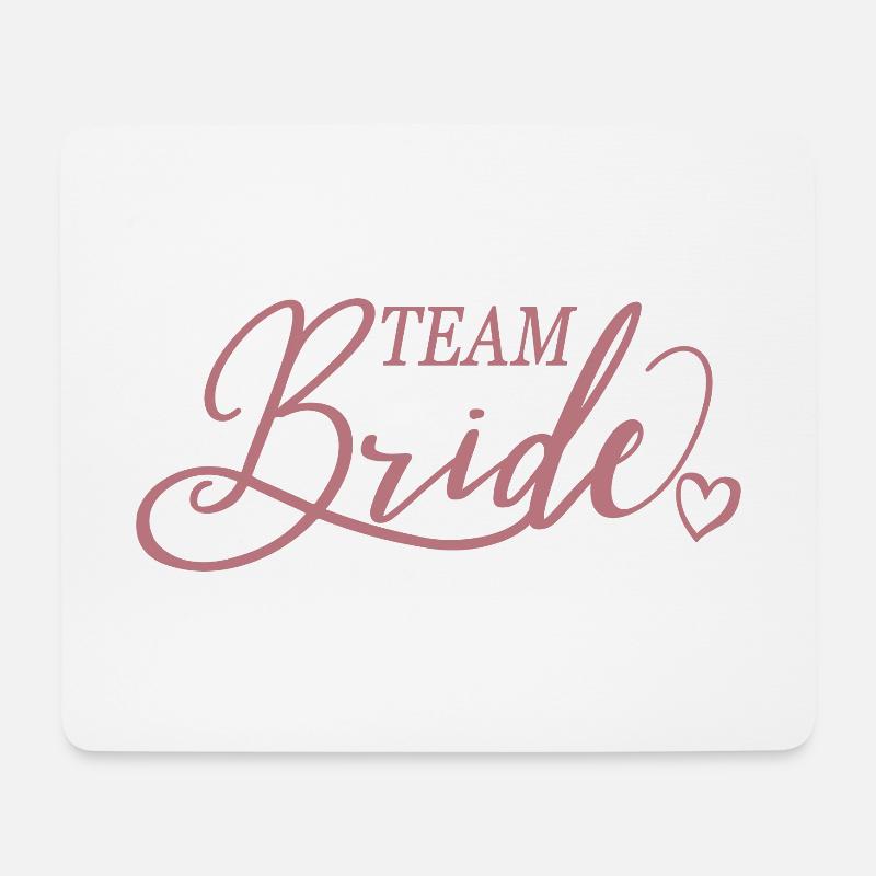 Team Braut, Bachelorette Junggesellinnenabschied - Mousepad (Querformat) - Weiß