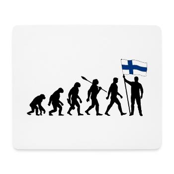 Finnland - Evolution - Flagge - Nation - Mousepad (Querformat) - Weiß - Vorne