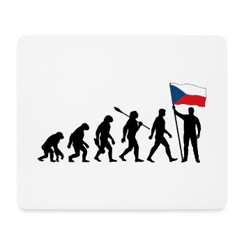 Tschechien - Evolution - Flagge - Nation - Mousepad (Querformat) - Weiß - Vorne