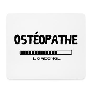 Ostéopathe Loading. Design pour futur ostéo - Tapis de souris (format paysage) - blanc - Devant