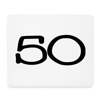 50. 50 JAHRE. 50. JAHRESTAG. 50-JÄHRIGES JUBILÄUM. - Mousepad (Querformat) - Weiß - Vorne