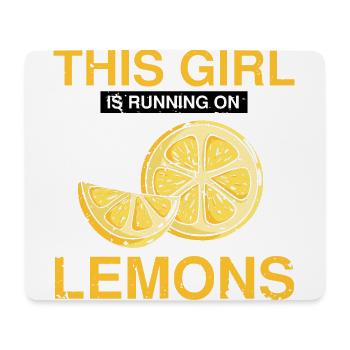 Lemon Design Lemonades Stand Boss Vente de citron - Tapis de souris (format paysage) - blanc - Devant