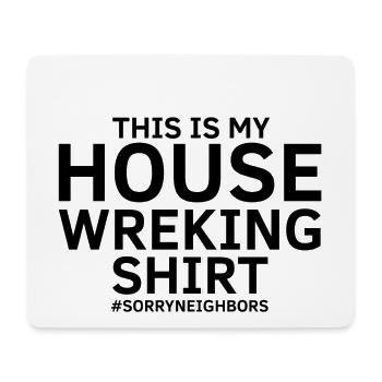 House Demolition and Renovation Design - Mouse Pad (horizontal) - white - Front