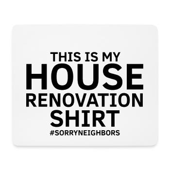 House demolition design and house renovation - Mouse Pad (horizontal) - white - Front