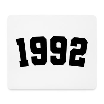 Jahrgang 1992, 30 Jahre alt, Geschenk zum 30. Geburtstag - Mousepad (Querformat) - Weiß - Vorne