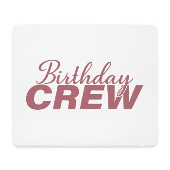 Birthday Crew Matching Gruppe Geburtstagsfeier Outfit - Mousepad (Querformat) - Weiß - Vorne