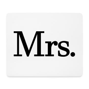Mrs. Matching Couple Engagement Wedding Honeymoon - Mouse Pad (horizontal) - white - Front