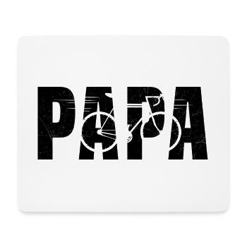 Papa Radfahrer sehr cooles Fahrradgeschenk - Mousepad (Querformat) - Weiß - Vorne