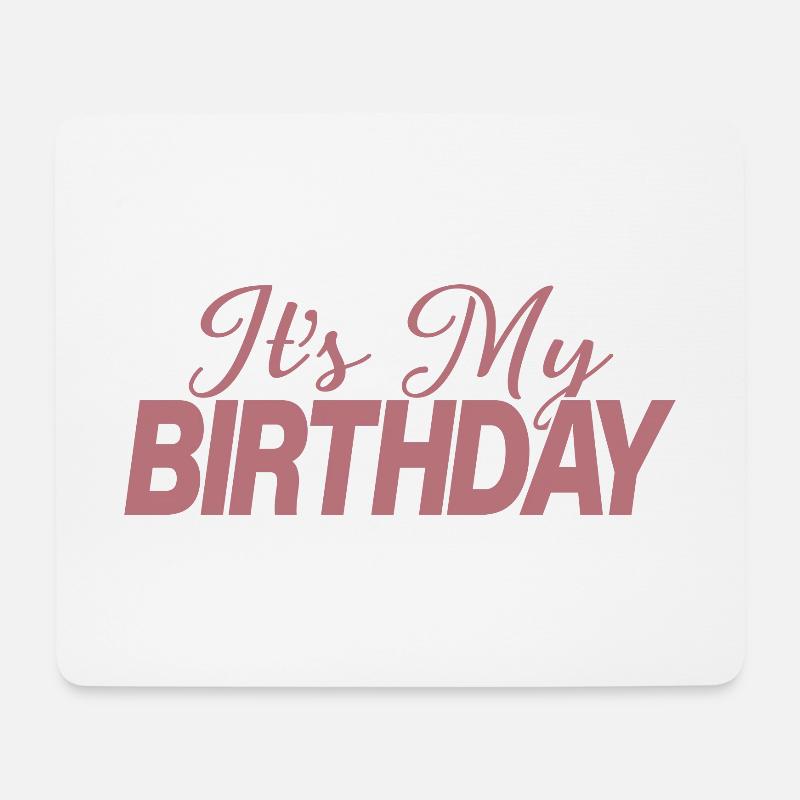 It's My Birthday Cool Birthday Party Geschenk & Outfit - Mousepad (Querformat) - Weiß