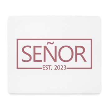 Señor Est. 2023 Engagement Groom's Wedding Party - Mouse Pad (horizontal) - white - Front