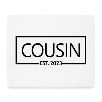 Cousin Est. 2023, Cousin To Be Pregnancy Reveal - Tapis de souris (format paysage) - blanc - Devant