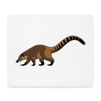 Niedlicher Nasenbär Lieblingstier - Mousepad (Querformat) - Weiß - Vorne