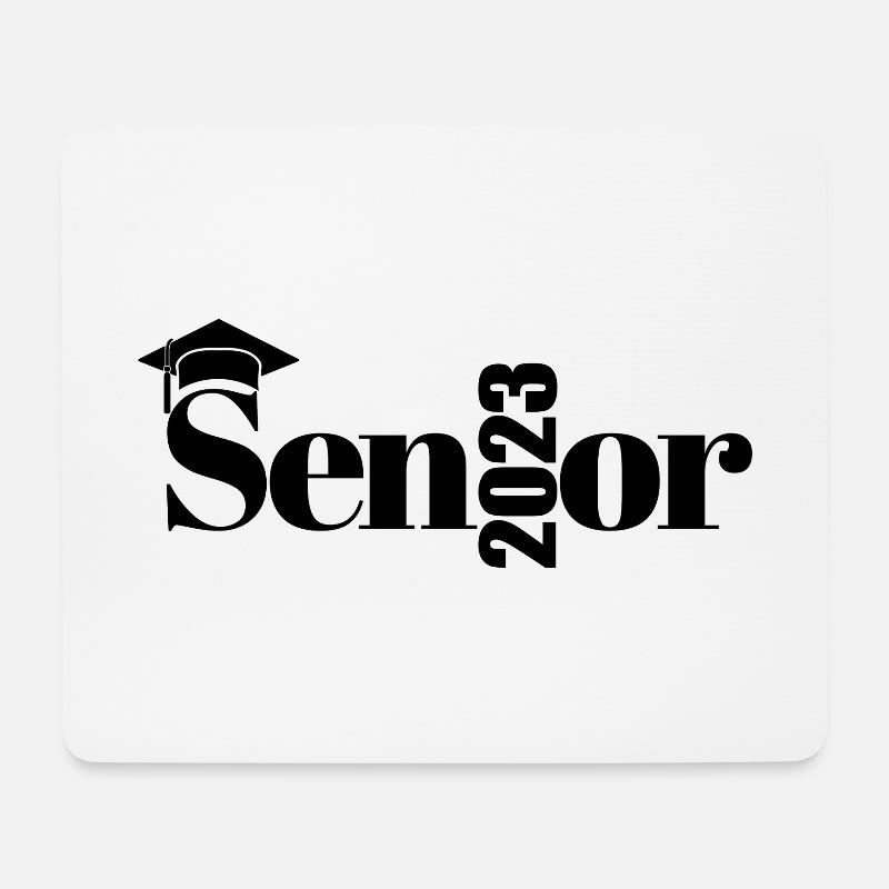 Senior 2023 - Stolzes Graduate Cool Graduation Geschenk - Mousepad (Querformat) - Weiß