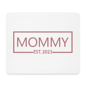 2023, Maman en devenir, Annonce de grossesse - Tapis de souris (format paysage) - blanc - Devant