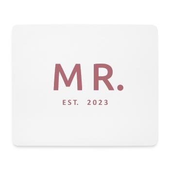 2023 Fiançailles pour la fête de mariage du marié - Tapis de souris (format paysage) - blanc - Devant