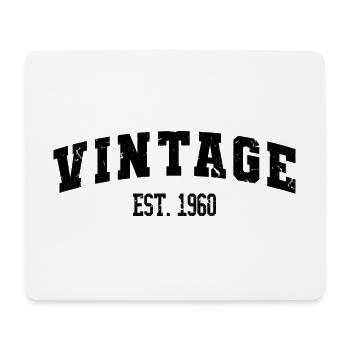 Jahrgang 1960 63. Geburtstag Herren Frauen 63 Jahre - Mousepad (Querformat) - Weiß - Vorne