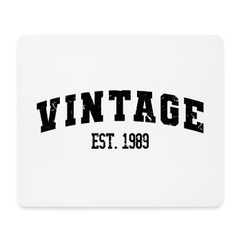 Vintage Est. 1989 35e anniversaire Hommes Femmes 35 ans - Tapis de souris (format paysage) - blanc - Devant
