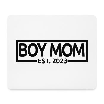 Junge Mama Est. 2023 Baby Shower Schwangerschaft Enthüllung - Mousepad (Querformat) - Weiß - Vorne