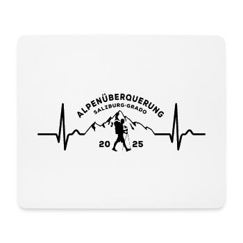 Alpenüberquerung Alpen 2025 Salzburg Grado Wandern - Mousepad (Querformat) - Weiß - Vorne