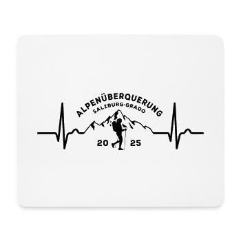 Alpenüberquerung Alpen 2025 Salzburg Grado Wandern - Mousepad (Querformat) - Weiß - Vorne