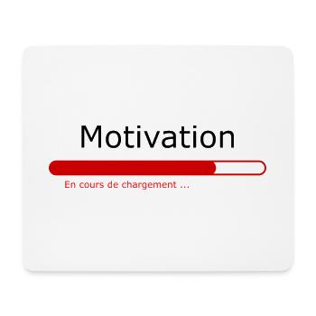 Motivation - Tapis de souris (format paysage) - blanc - Devant