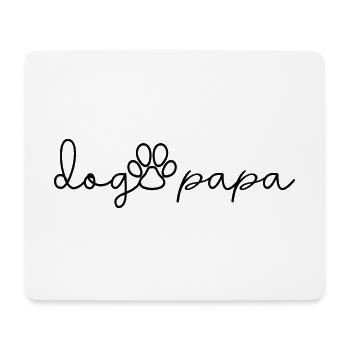 Hund Papa - Niedlicher Hund Paw Lustiger Hund Liebhaber Papa Geschenk - Mousepad (Querformat) - Weiß - Vorne