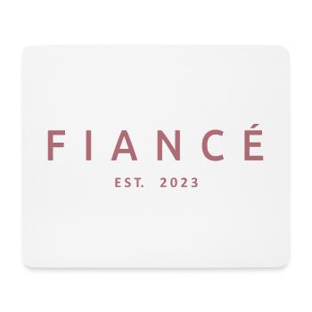 Verlobte Est. 2023 Verlobungsgeschenk Hochzeit des Bräutigams - Mousepad (Querformat) - Weiß - Vorne