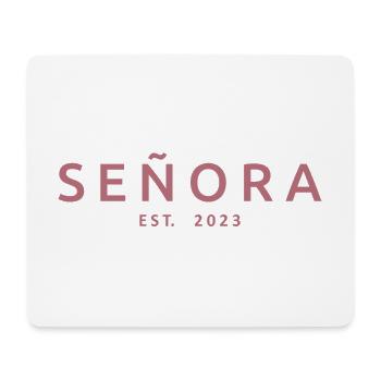 Señora Est. 2023 Engagement Bride To Be Wedding - Mouse Pad (horizontal) - white - Front