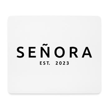 Señora Est. 2023 Engagement Bride To Be Wedding - Mouse Pad (horizontal) - white - Front