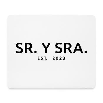 Sr. Y Sra. Est. 2023 - Hochzeitsgeschenk für Männer & Frauen - Mousepad (Querformat) - Weiß - Vorne