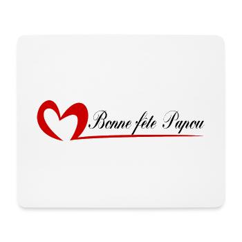 PAPUA. PAPA. VATERTAG. FROHER VATERTAG. BONN - Mousepad (Querformat) - Weiß - Vorne