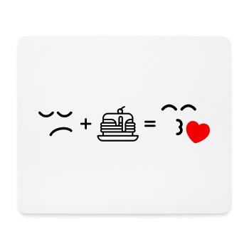 Crimson Heart Silhouette - Mouse Pad (horizontal) - white - Front