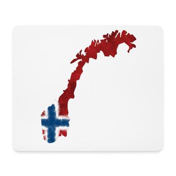 Norway flag - Mouse Pad (horizontal) - white - Front