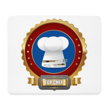 Top Chef for cooking - Mouse Pad (horizontal) - white - Front