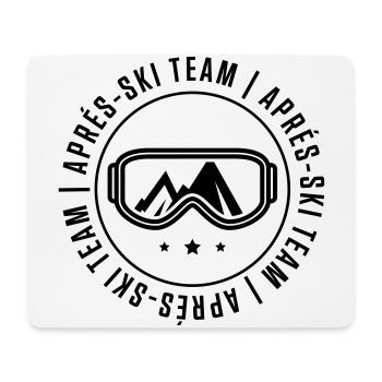 apres ski team - Mousepad (Querformat) - Weiß - Vorne