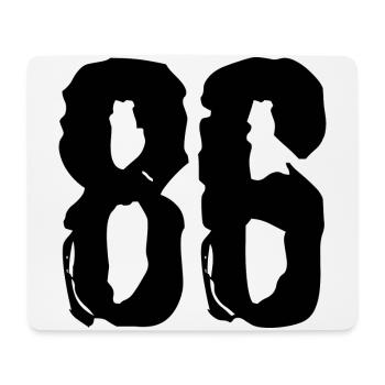 86 number jersey - Mouse Pad (horizontal) - white - Front