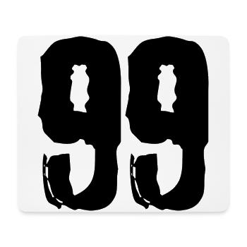 Maillot numéro 99 - Tapis de souris (format paysage) - blanc - Devant