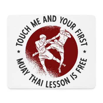 Thaiboxen Muay Thai - Mousepad (Querformat) - Weiß - Vorne