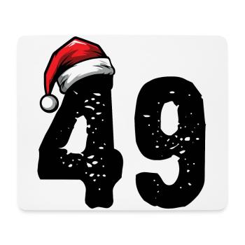 49 Zahl Weihnachten - Mousepad (Querformat) - Weiß - Vorne