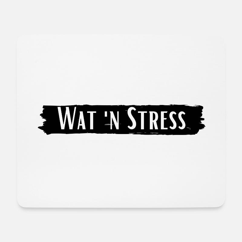 Wat´n Stress Ruhrpott Slang - Mousepad (Querformat) - Weiß