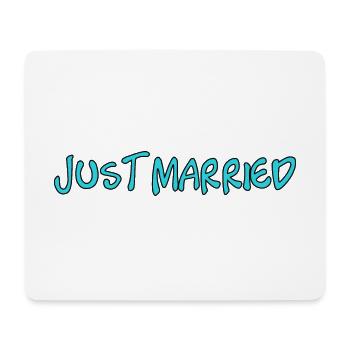 ICH HABE GERADE GEHEIRATET. Junggesellinnenabschied. VALENTINSTAG. PAAR. LIEBE - Mousepad (Querformat) - Weiß - Vorne