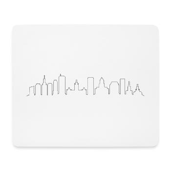 Buffalo skyline - Mouse Pad (horizontal) - white - Front