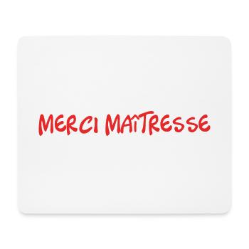 MERCI. THANKS. THANK YOU. ANNIVERSAIRE. NAISSANCE. - Tapis de souris (format paysage) - blanc - Devant