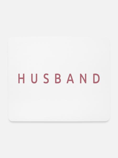 Husband - Married Men Gift Matching Outfit - Mouse Pad (horizontal) - white